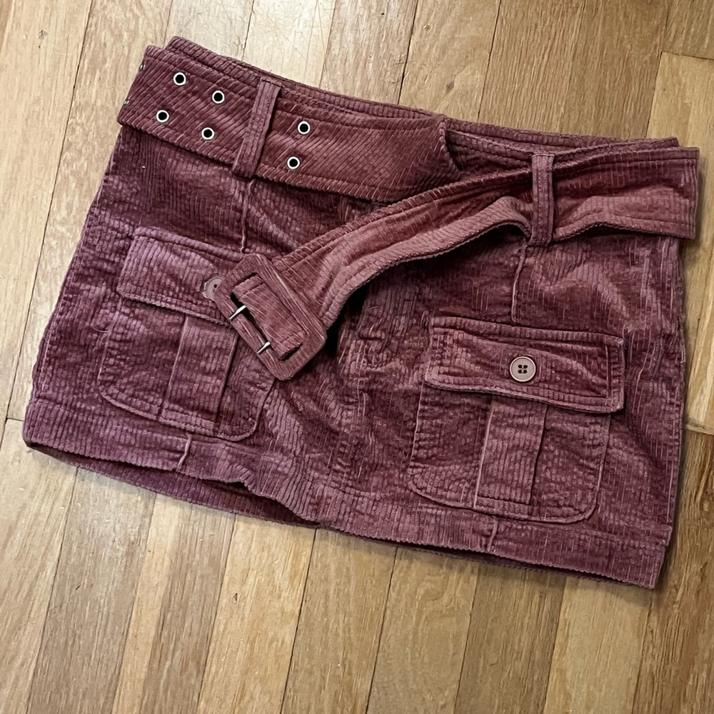 Emory Park Corduroy Mini Skirt - Mauve Pink